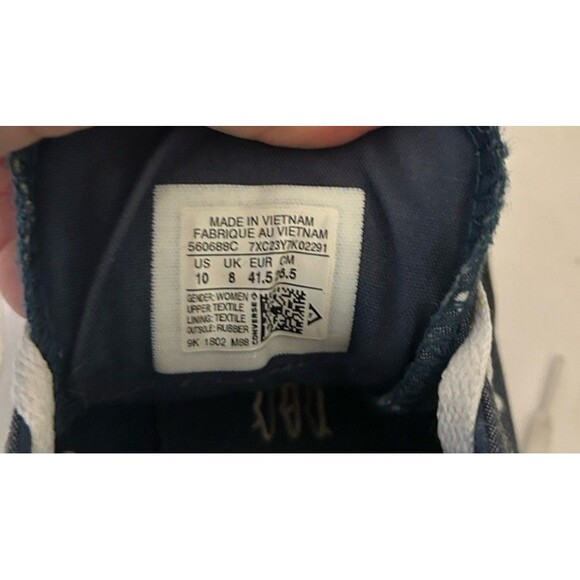 Converse Chuck Taylor Low Polka Dot Blue Womens 10 - Picture 5 of 6